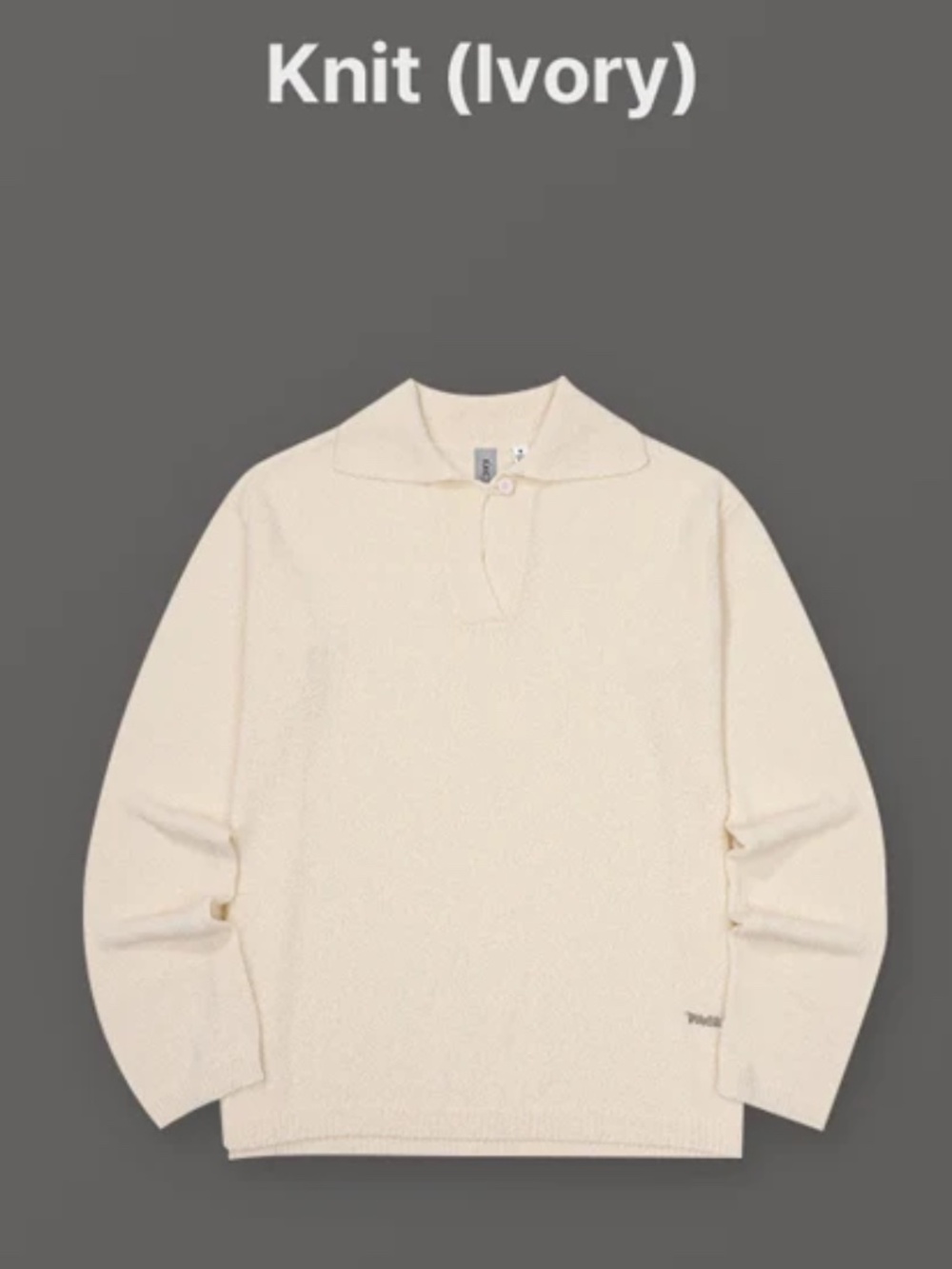 BTS Jimin Face Ivory Knit Cardigan